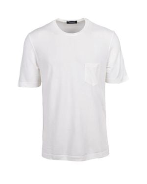 Drumohr Pocket Crewneck T-Shirt - White