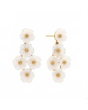 Capucine de Wulf Mermaid Garden Floral Petite Earrings - Metallic