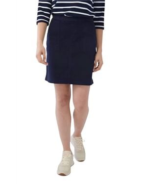 Fdj Pull On Cotton Blend Mini Skort - Blue