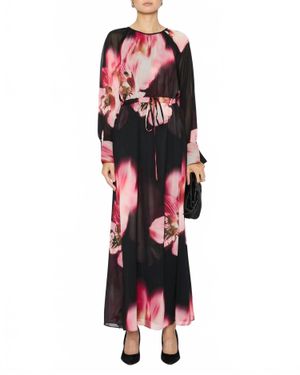 MISA Los Angles Naomi Floral Dress - Red