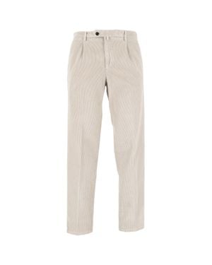 BRIGLIA Straight-Leg Casual Formal Pants - Natural