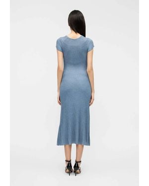 Marella Draghi Rib Knit Dress - Blue