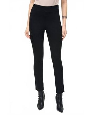 Joseph Ribkoff Silky Knit Slim Fit Cargo Pants - Blue
