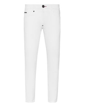 Philipp Plein Pants Skinny Fit - White