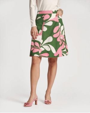 Frances Valentine Marta Midi Skirt - Green