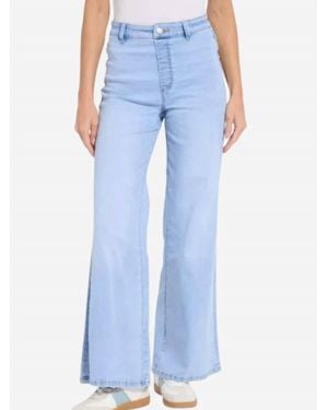Lyssé Iris Wide Leg Everyday Denim Jeans - Blue