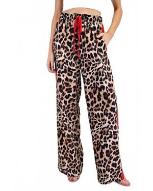 KLD Leopard Track Pant - Red