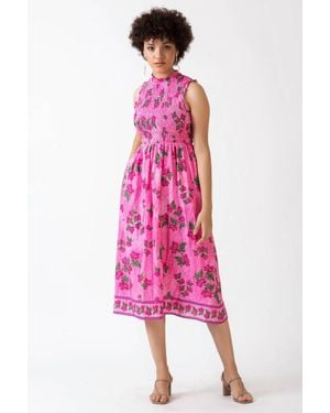 CELINA MOON Harmony Midi Dress - Pink