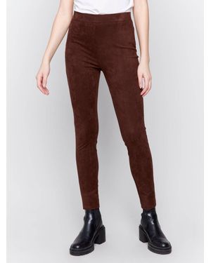Charlie b Pull On Slim Pants - Brown
