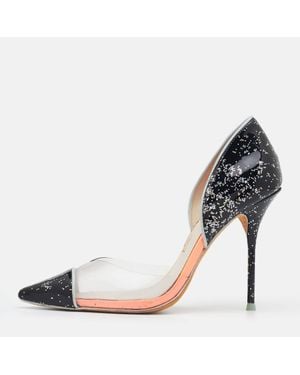 Sophia Webster Patent Leather And Pvc Jessica Pumps - Blue