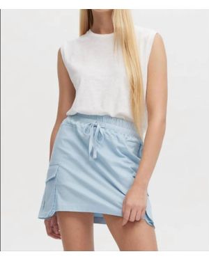 Chrldr Maude Sleeveless Muscle Crew Tee - Blue