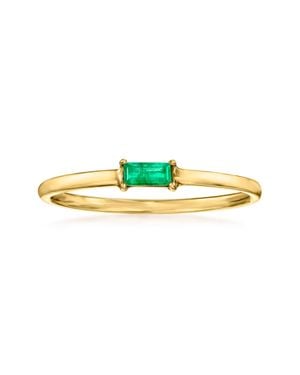 RS Pure By Ross-Simons Emerald Ring - Yellow