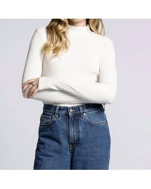WEEKEND LOS ANGELES Eclipse Mock Neck Top - Blue