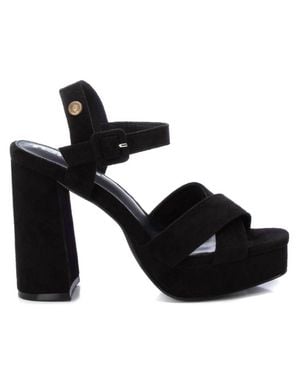 Xti Suede Dressy Sandals In Black