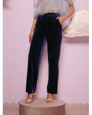 Sister Jane Spell Velvet Trouser - Pink