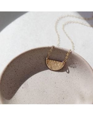 Token Jewelry Mirage Half-Moon Necklace - Gray