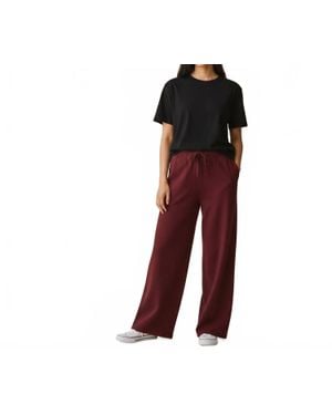 Jumper 1234 Merino Wide Leg Sweatpants - Red