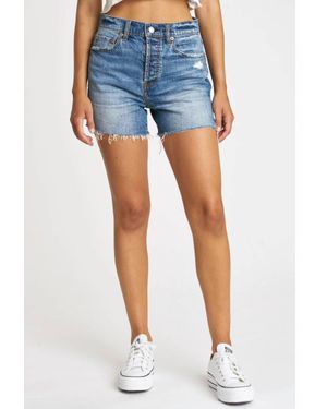 DAZE Bottom Line High Rise Vintage Short - Blue