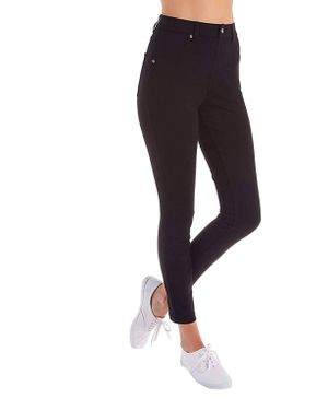 Hue 's Ultra Soft High Waist Curvy Denim Leggings - Black