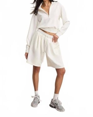 GOOD AMERICAN Air Soft Scuba Shorts - Natural