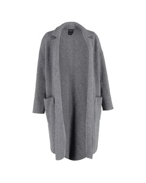 Max Mara Knitted Open Cardigan With Pockets - Gray