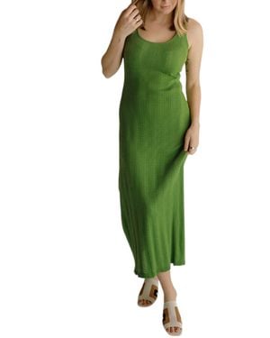 FRNCH Anam Knitted Dress - Green