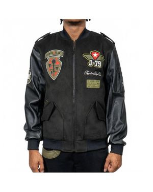 JUREN Honor & Glory Bomber Jacket - Black