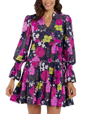 Jude Connally Tammi Tiered Dress - Purple