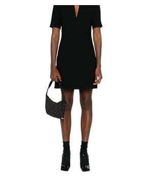 Barbara Bui Jewel Neck Mini Dress - Black