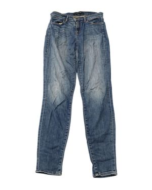 J Brand High Waisted Faded Wash Jeans - Blue