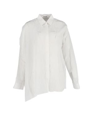 Jil Sander Asymmetric Button-Down Shirt - White