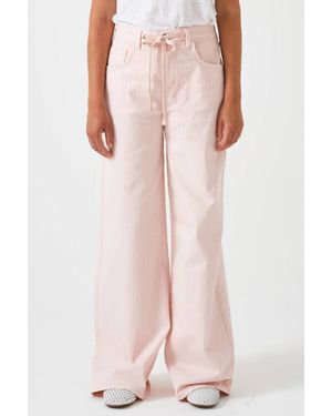seventy + mochi Blake Wide Leg Jeans - Pink
