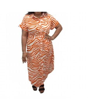 Umgee Savannah Sunset Maxi Dress - Orange