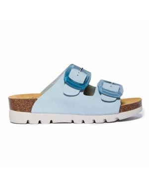 Plakton Calla Two-Strap Sandal - Blue