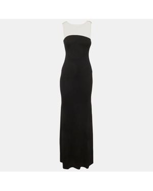 C.dam Chats By C. Dam Stretch Crepe Marra Maxi Dress - Black