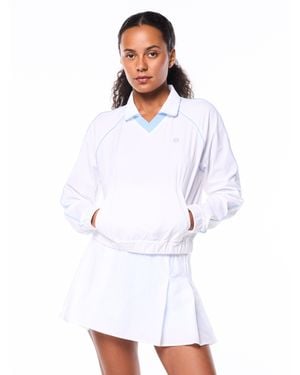 Sergio Tacchini Doni Long Sleeve Polo - White