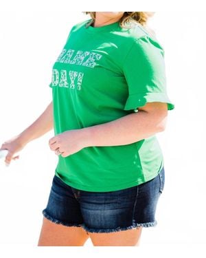 Layerz Clothing Game Day Spirit Tee - Green