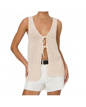 Secret Style Source Tying One On Vest - White