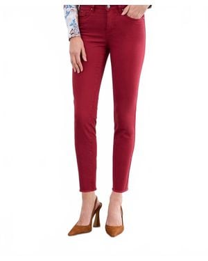 Fdj Olivia Ankle Bootcut Jeans - Red