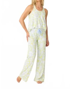 Pj Salvage Beautiful Life Floral Print Tank - Green