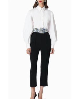Carolina Herrera High Wasted Skinny Pants - Black