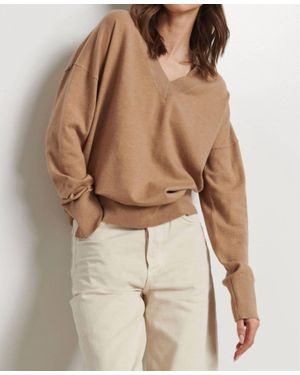 Line Taylor Knit V-Neck Top - Natural
