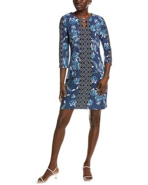 Sandra Darren Shift Dress - Blue