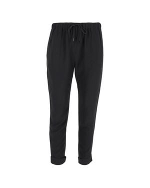 Alexander Wang Drawstring Straight-Leg Pants - Black