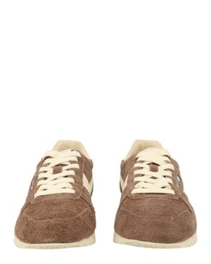 Autry Windspin Low Suede Leather Low-Top Sneakers - Natural