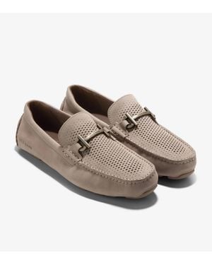 Cole Haan Grand Laser Bit Driver Loafers - Brown