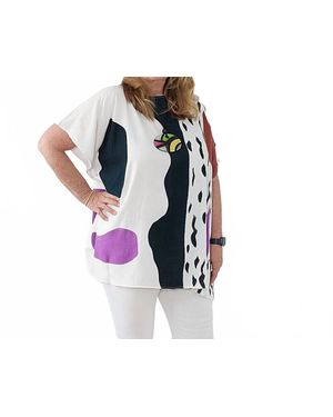 Sylca Designs Short Sleeve Blouse - Black
