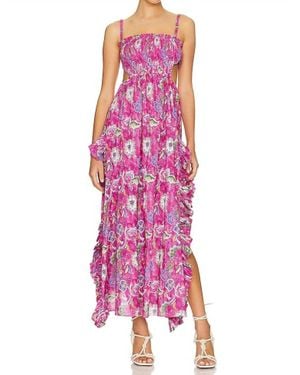 Caroline Constas Margo Gown Dress - Pink
