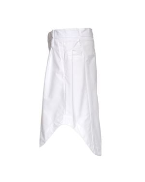 Victoria Beckham A Line Mid Rise Knee Length Skirt - White