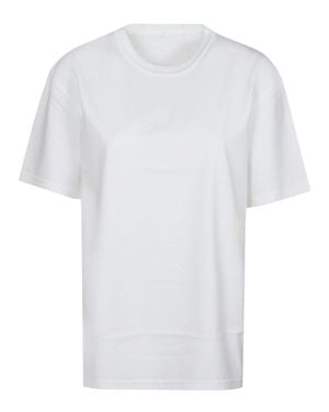 T By Alexander Wang Puff Logo Bound Cotton T-Shirt - White